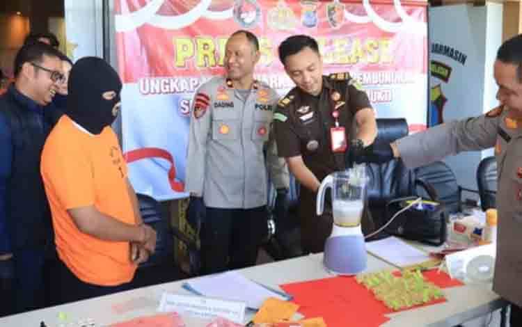 Polresta Banjarmasin Musnahkan Ribuan Barbuk Narkoba, 36.537 Jiwa Diklaim Terselamatkan