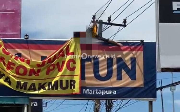 Naik Tiang Baliho, Pria di Martapura Tersengat Listrik Tegangan Tinggi