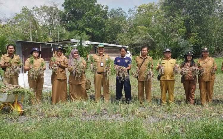 Petani Tangkiling Apresiasi Bantuan Pemprov Kalteng dalam Panen Bawang Merah