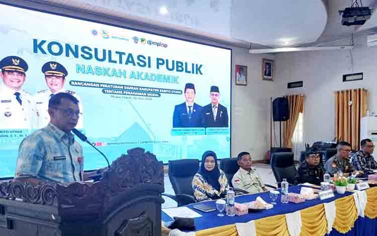 DPMPTSP Barito Utara Gelar Konsultasi Publik Raperda Penanaman Modal
