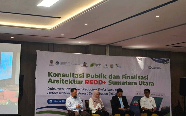 Konsultasi Publik dan Finalisasi Arsitektur REDD+ Sumatera Utara. (FOTO: Istimewa)