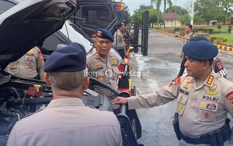 Hadapi May Day 2026, Dansat Brimob Polda Kalteng Pimpin Apel Kesiapsiagaan