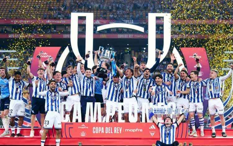 Real Sociedad Juara Piala Raja Setelah Kalahkan Atletico Madrid