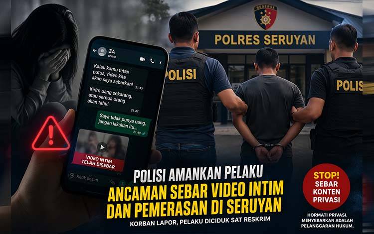 Kasus Sebar Konten Hubungan Intim dan Pemerasan Hebohkan Seruyan