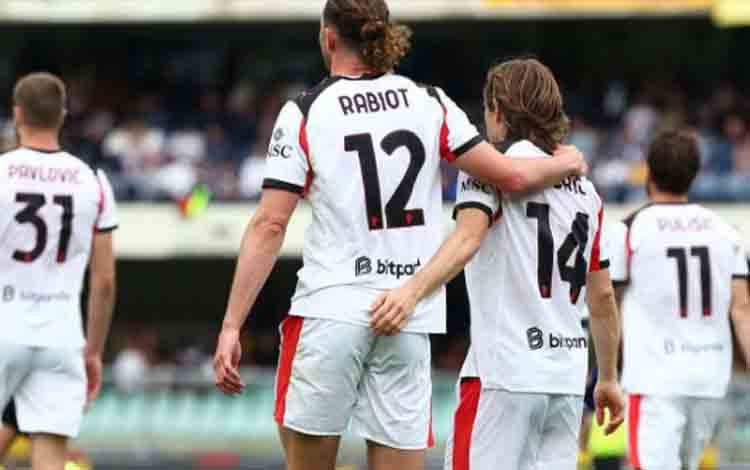 Gol Tunggal Rabiot Pastikan AC Milan Menang 1-0 atas Hellas Verona