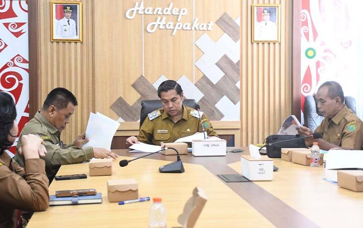 Wabup Pulang Pisau Evaluasi Kinerja, Capaian Daerah 77,48 Persen