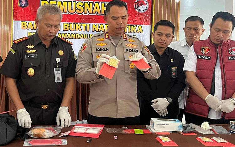 191,42 Gram Sabu dan 341 Butir Ekstasi Disita Polres Lamandau