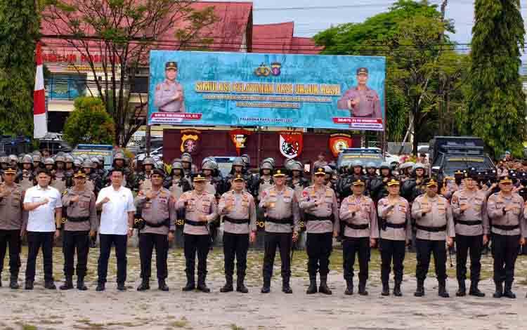 Polda Kalteng Gelar Latihan Strategi dan Simulasi Pengamanan Jelang May Day 2026