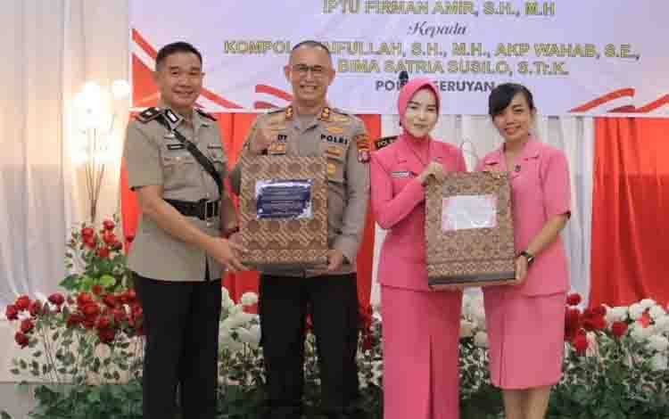 Polres Seruyan Gelar Kenal Pamit Wakapolres hingga Kapolsek Hanau