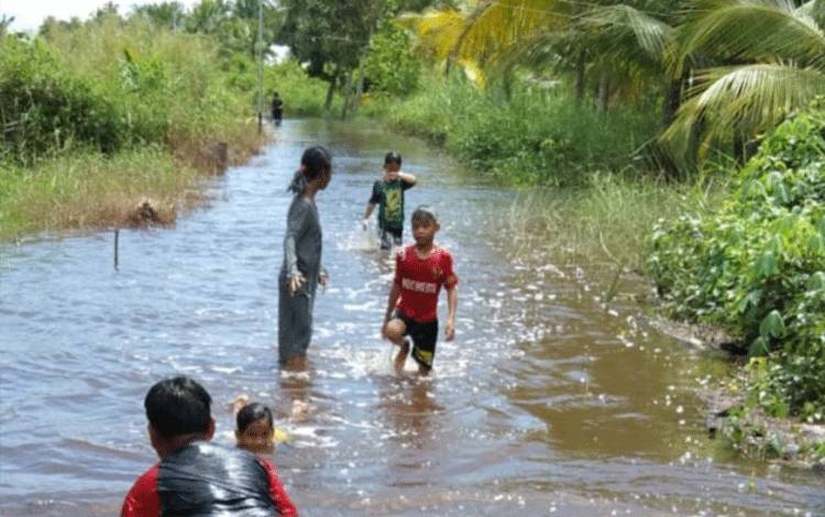 Hampir Seluruh Desa di Pulau Hanaut Kerap Terdampak Banjir