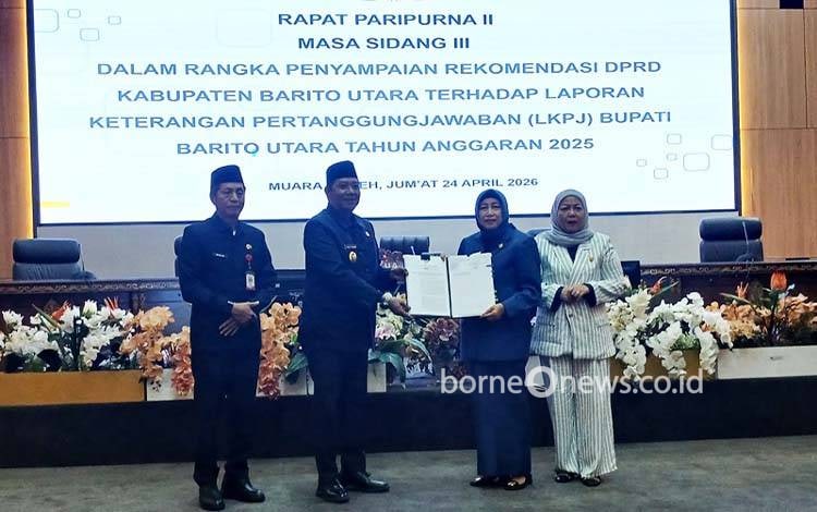 Bupati Barito Utara Apresiasi Rekomendasi DPRD terhadap LKPJ 2025