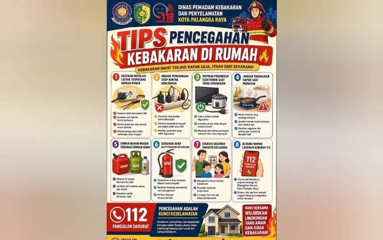 Cegah Kebakaran Rumah, Disdamkarmat Bagikan 8 Tips Penting Wajib Diketahui Warga