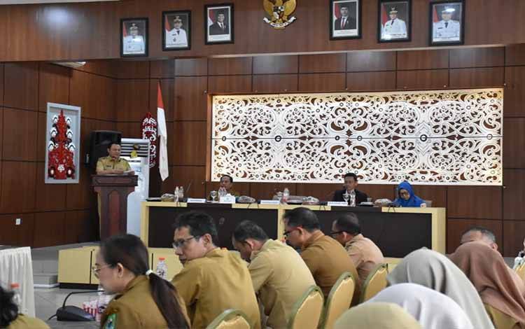Sosialisasi Program Skema Sharing Iuran (SSI) Jaminan Kesehatan Nasional (JKN) di Aula Bapperida, Senin, 27 April 2026. (FOTO: Diskominfo Kps)