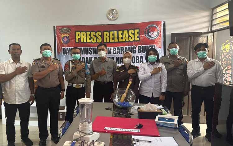 Musnahkan 42,09 Gram Sabu, Polresta Palangka Raya Tegaskan Komitmen Berantas Narkoba