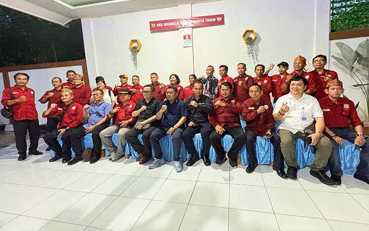 Pertemuan Anggota Komisi XIII DPR RI, Bias Layar, dengan KKD Dusmala-Tebama Barito Timur dalam rangka menyerap aspirasi masyarakat, Senin, 27 April 2026. (FOTO: AGUSTINUS BOLE MALO)