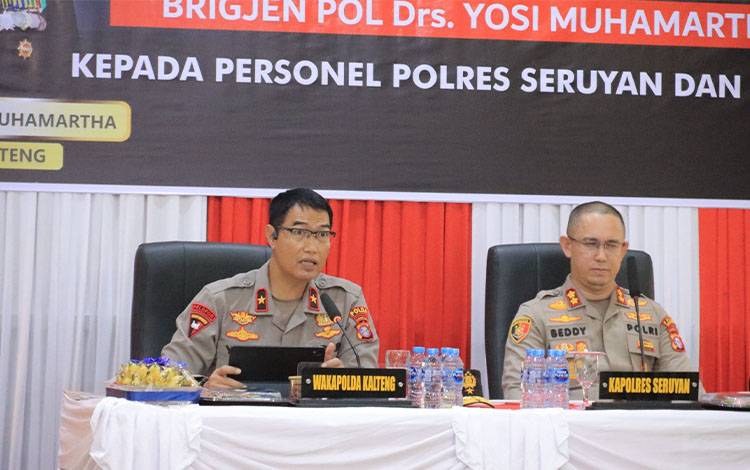 Wakapolda Kalteng Beri Arahan di Polres Seruyan Tekankan Pelayanan Humanis-Profesional