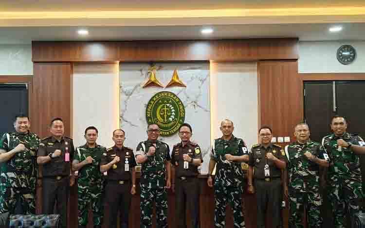 Kajati Kalteng Terima Kunjungan Puspom TNI AD