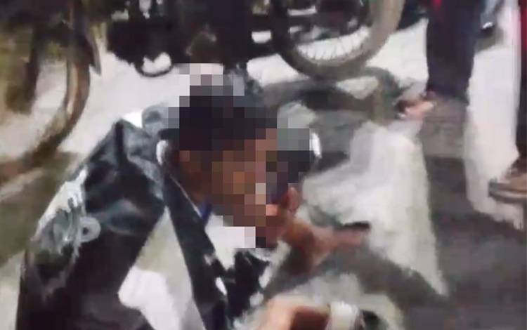 Lakalantas di Jalan Pemuda Kuala Kapuas, Pemotor Luka di Kepala