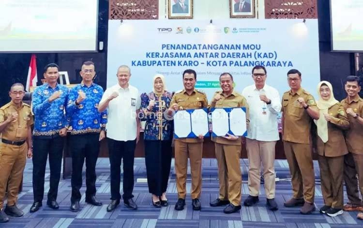Pemko Palangka Raya Jalin Kerjasama dengan Karo untuk Perkuat Pasokan Pangan dan Kendalikan Inflasi