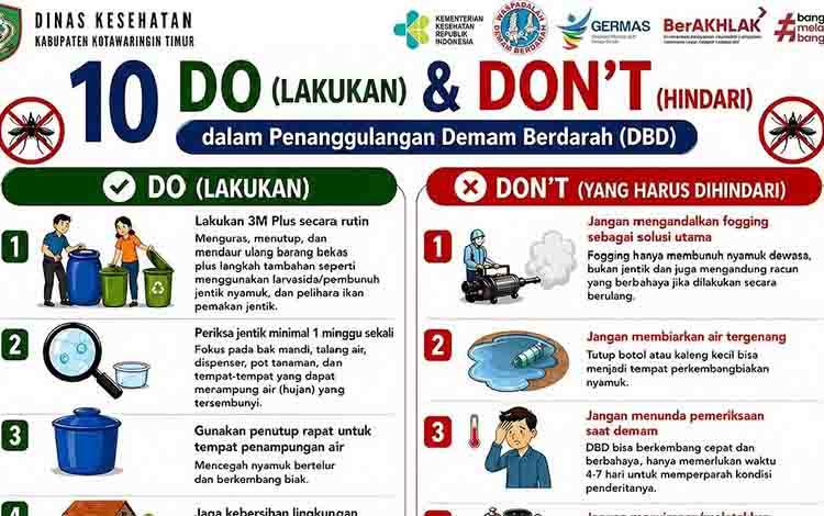 Kepala Dinas Kesehatan Kotim Tegaskan Pentingnya Perilaku dan Lingkungan dalam Penanggulangan Demam Berdarah