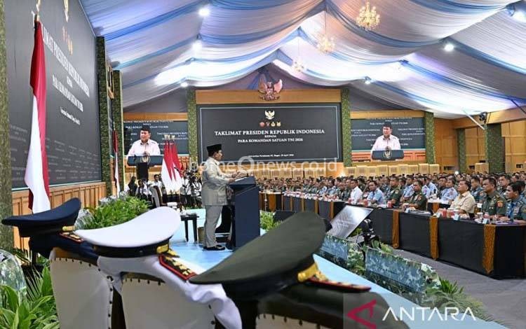 Seskab Ungkap Pesan Prabowo di Apel Dansat TNI 2026: Komandan Garda Terdepan Rakyat