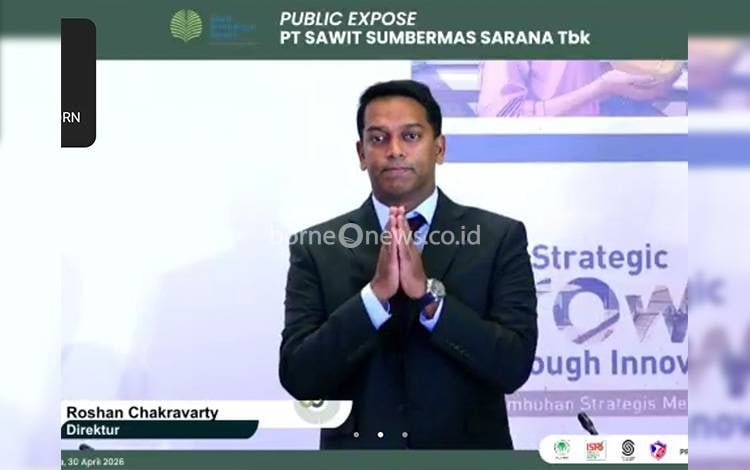 Direktur Pemasaran (CMO), Roshan Chakravarthy Valautham dalam kegiatan Public Expose yang digelar di Jakarta, Kamis sore, 30 April 2026 yang dapat diikuti secara daring. (FOTO: TESTI PRISCILLA)