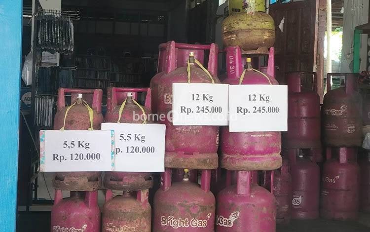 Harga LPG Melonjak di Palangka Raya Membuat Penjualan Ikut Lesu