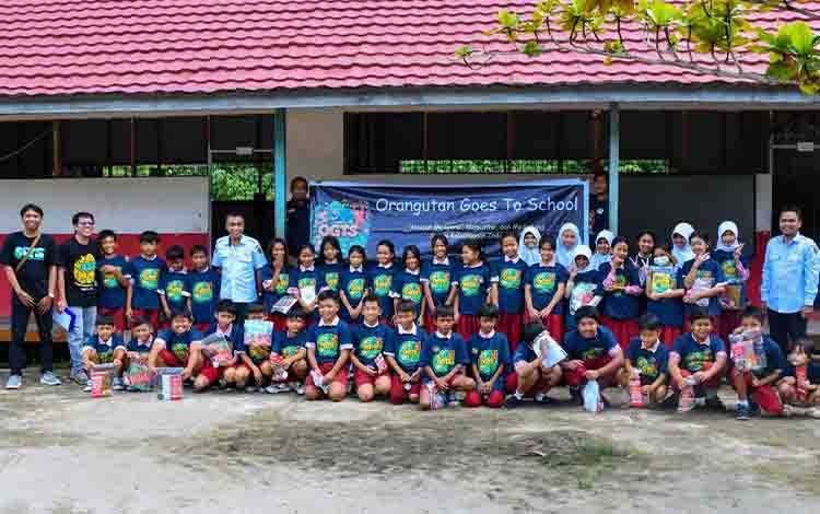 SSMS Edukasi Siswa Pulang Pisau Kenali dan Lindungi Orangutan Sejak Dini