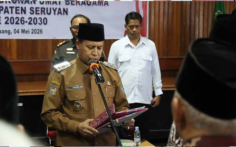 Pengurus FKUB Seruyan 20262030 Resmi Dikukuhkan, Bupati Ajak Perkuat Toleransi