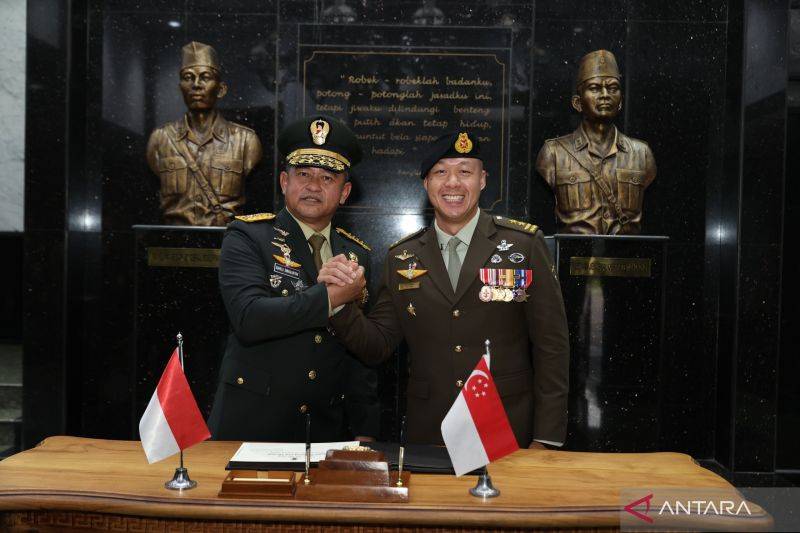 TNI AD dan Angkatan Darat Singapura Perkuat Kerja Sama Militer