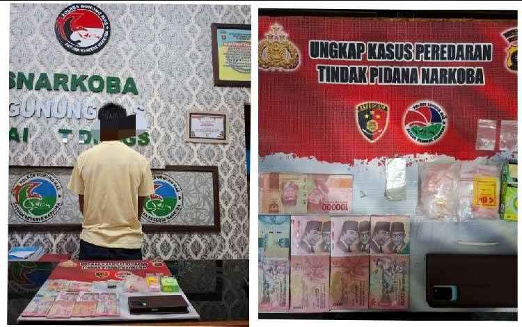 Satu Budak Sabu di Gunung Mas Kembali Dibekuk Bersama Barbuk Uang Jutaan Rupiah