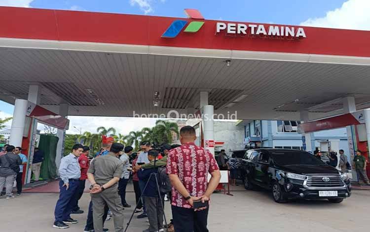 Pemprov Kalteng dan Pemko Palangka Raya Sidak SPBU G.Obos Usai Antrean Panjang