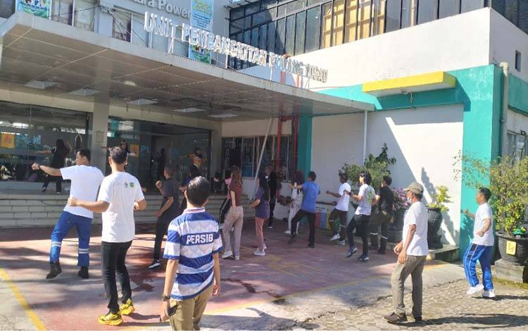 PLN Nusantara Power UP Pulang Pisau Gelar Senam Bersama, Pererat Kebersamaan Karyawan