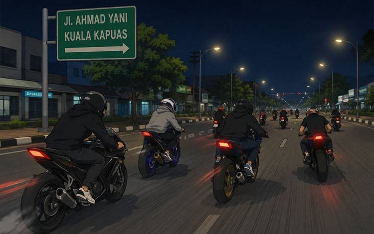 Usai Motor Ditahan 3 Bulan, Pelaku Balap Liar di Kuala Kapuas Diduga Beraksi Lagi