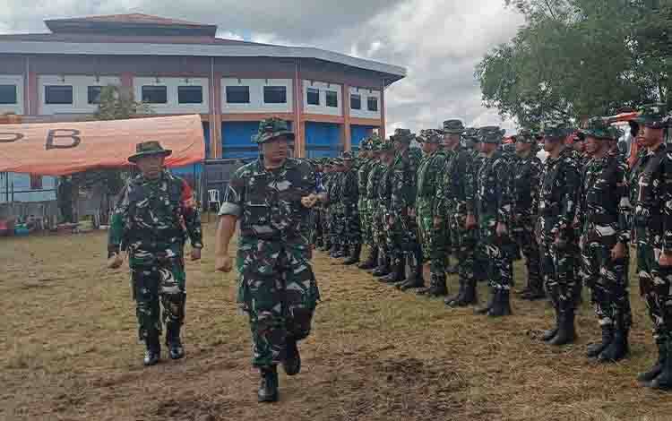 Kodim 1015/ Sampit Gelar Latihan Aplikasi Teritorial Sistem Blok Terpilih Penanggulangan Bencana Karhutla