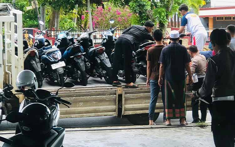 7 Motor Diamankan Polisi usai Aksi Balap Liar di Jalan Ahmad Yani Kuala Kapuas