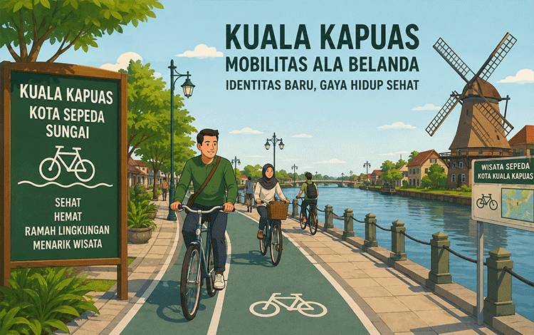 Kuala Kapuas Tak Harus Pusing BBM, Mobilitas Ala Belanda Bisa Jadi Identitas Baru