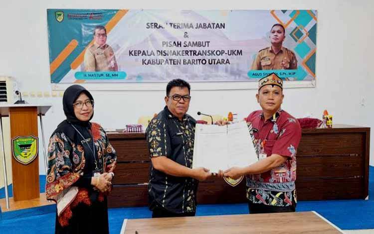 Mastur Pamit dari Dinas Nakertranskop UKM Barito Utara dan Ungkap Capaian Penurunan Pengangguran