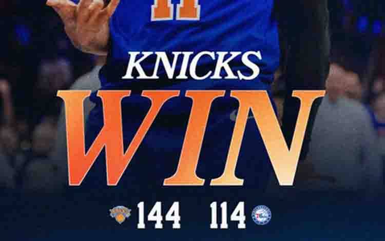 Knicks Melaju ke Final Wilayah Timur Usai Sapu Bersih 76ers
