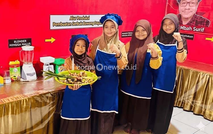 Inovasi Siswa SDN 4 Ketapang Olah Bawang Dayak Jadi Produk Herbal