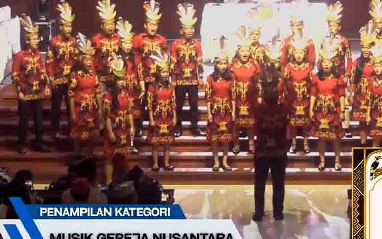Ibadah Pembukaan dan Konser Akbar Pesparawi Nasional XIV Digelar di Gereja Sakatik Palangka Raya