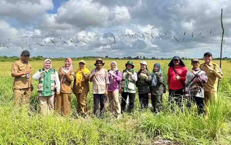 DKPP Seruyan Tinjau Program Cetak Sawah Rakyat dan Oplah di Seruyan Hilir