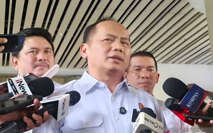 Kapuspenkum Kejaksaan Agung Anang Supriatna. (ANTARA/Nadia Putri Rahmani)