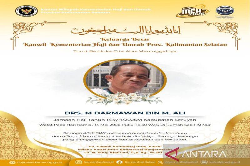 Calon Jemaah Haji Asal Seruyan Wafat di Makkah Saat Jalani Perawatan