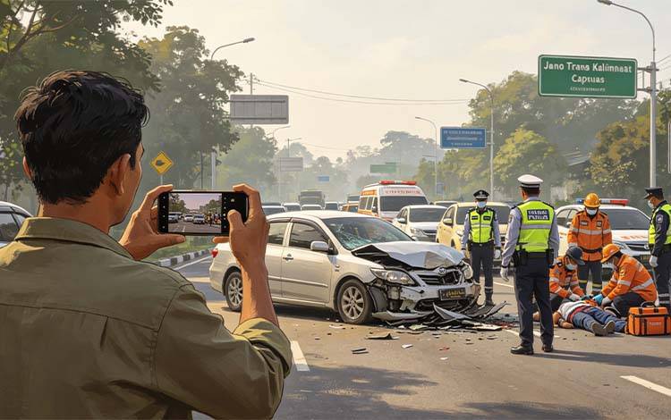 Dokumentasi Lakalantas di Kapuas Kerap Jadi Polemik, Warga Perlu Pahami Batas Etika dan Hukum