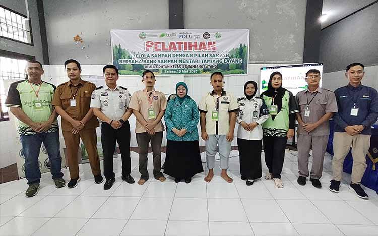 Rutan Tamiang Layang Gandeng Bank Sampah Mentari Edukasi WBP Kelola Sampah Bernilai Ekonomi