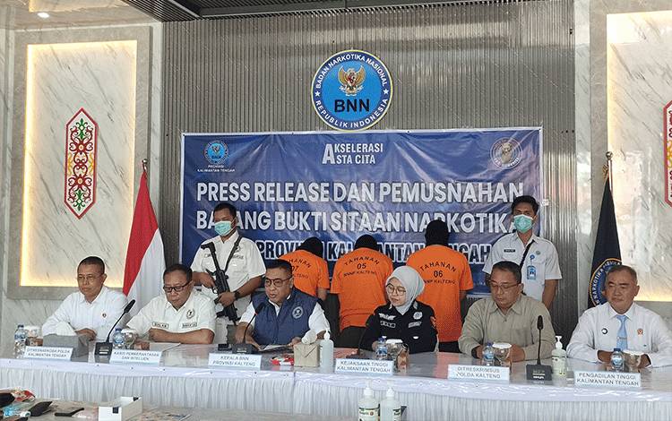BNNP Kalteng Ungkap Kasus Narkoba di Murung Raya hingga Sita Puluhan Gram Sabu dan Ekstasi