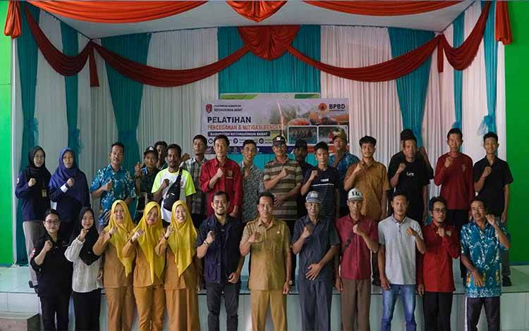 BPBD Kotawaringin Barat Latih Warga Desa Keraya Tingkatkan Kesiapsiagaan Bencana