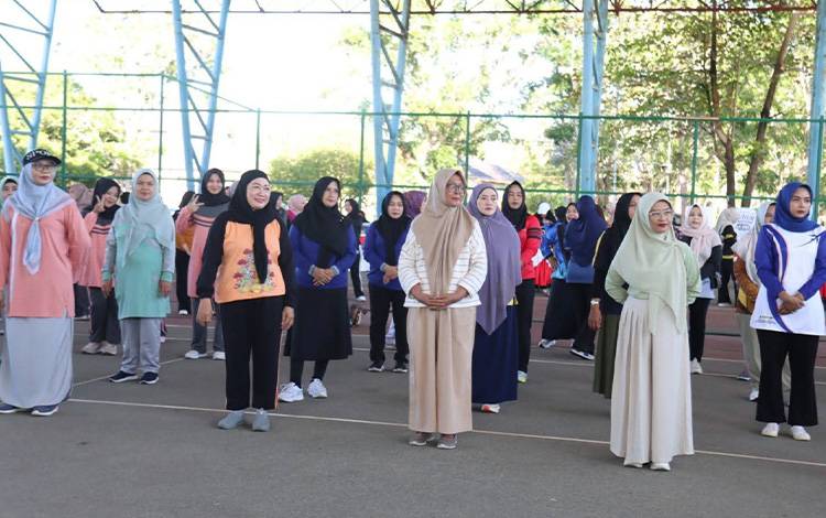 DWP Seruyan Gelar Senam Hingga Penyuluhan Kesehatan Perempuan