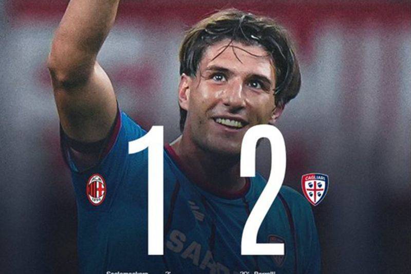 AC Milan Gagal ke Liga Champions Usai Tumbang dari Cagliari